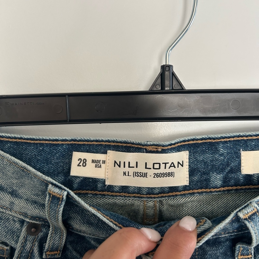 Nilli Lotan Russel Denim Raw-Edge Shorts - Picture 3 of 5